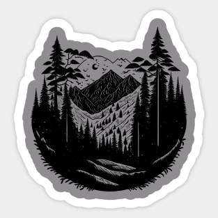 colorless nature Sticker